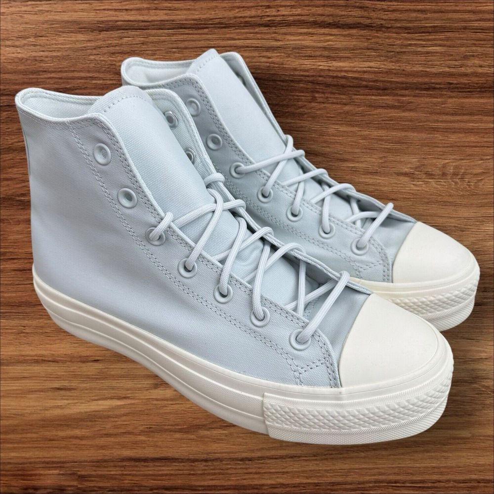 Converse Chuck Taylor All Star Lift Lux‎ Women's 10 Moonbathe/Egret A05248C NWOB